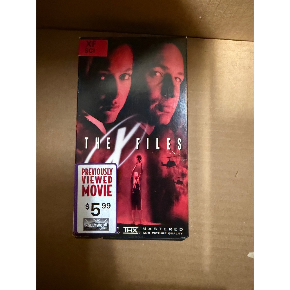The X-Files VHS Tape THX Mastered Sci-Fi Mystery‎ Vintage Hollywood Video Movie